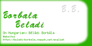 borbala beladi business card